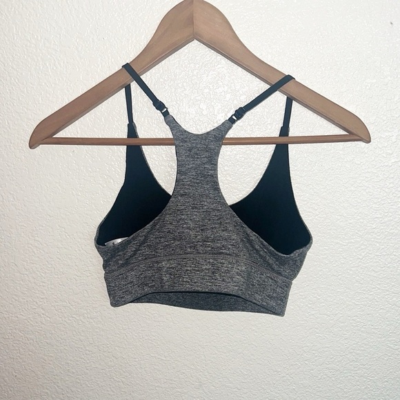 P'Tula Gray Women's Racerback Adjustable Strap Sports Bra - Picture 4 of 8